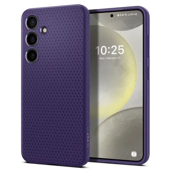 Husa pentru Samsung Galaxy S24 - Spigen Liquid Air - Deep Purple Husa pentru Samsung Galaxy S24 - Spigen Liquid Air - Deep Purple