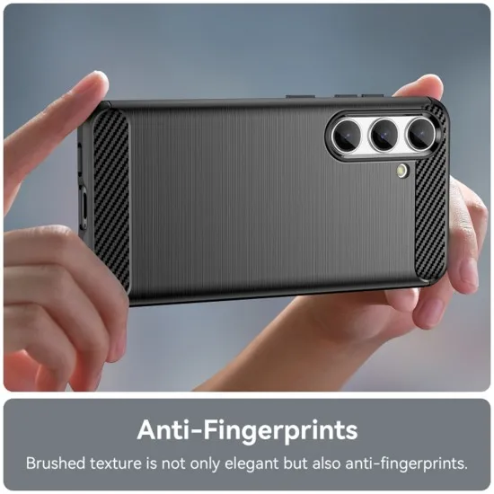 Husa pentru Samsung Galaxy S24 - Techsuit Carbon Silicone - Black Husa pentru Samsung Galaxy S24 - Techsuit Carbon Silicone - Black