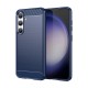 Husa pentru Samsung Galaxy S24 - Techsuit Carbon Silicone - Blue