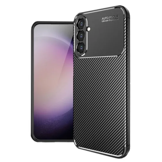 Husa pentru Samsung Galaxy S24 - Techsuit CarbonFiber - Black Husa pentru Samsung Galaxy S24 - Techsuit CarbonFiber - Black