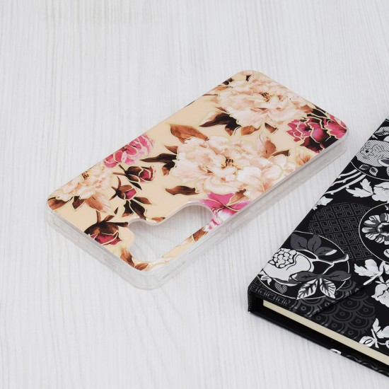 Husa pentru Samsung Galaxy S24 - Techsuit Marble Series - Mary Berry Nude