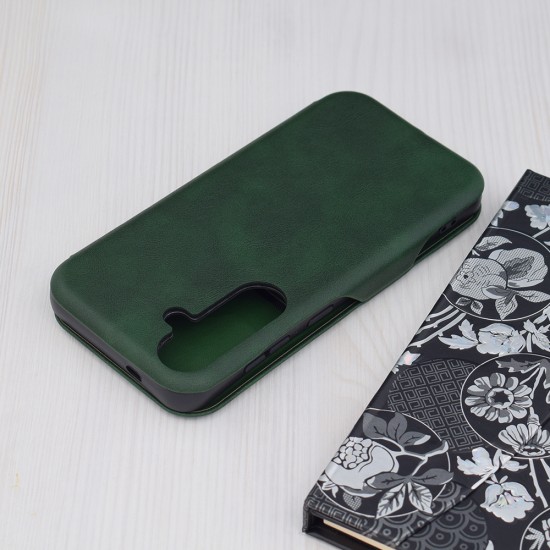 Husa pentru Samsung Galaxy S24 - Techsuit Safe Wallet Plus - Green