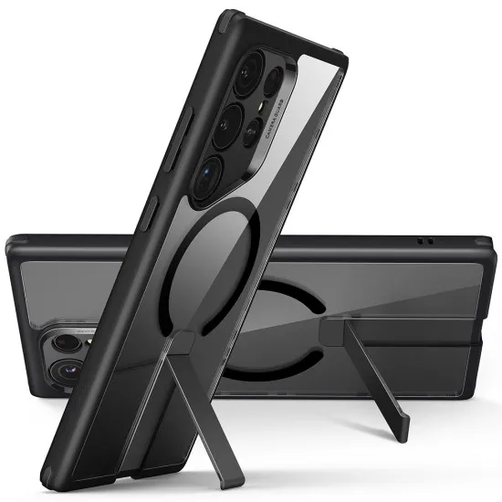 Husa pentru Samsung Galaxy S24 Ultra - ESR Boost Flickstand HaloLock - Frosted Clear Husa pentru Samsung Galaxy S24 Ultra - ESR Boost Flickstand HaloLock - Frosted Clear
