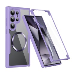 Husa pentru Samsung Galaxy S24 Ultra + Folie - Techsuit ColorVerse 360 MagSafe Series - Purple Husa pentru Samsung Galaxy S24 Ultra + Folie - Techsuit ColorVerse 360 MagSafe Series - Purple