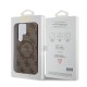 Husa pentru Samsung Galaxy S24 Ultra - Guess 4G Collection Leather MagSafe (GUHMS24LG4GFRW) - Brown