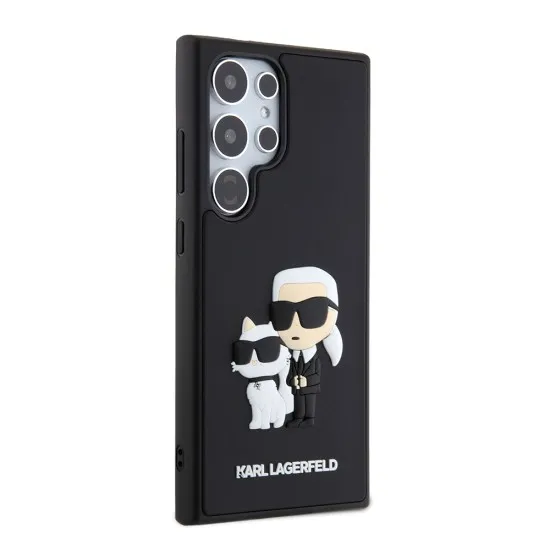 Husa pentru Samsung Galaxy S24 Ultra - Karl Lagerfeld 3D Design (KLHCS24L3DRKCNK) - Rubber Karl&Choupette Husa pentru Samsung Galaxy S24 Ultra - Karl Lagerfeld 3D Design (KLHCS24L3DRKCNK) - Rubber Karl&Choupette