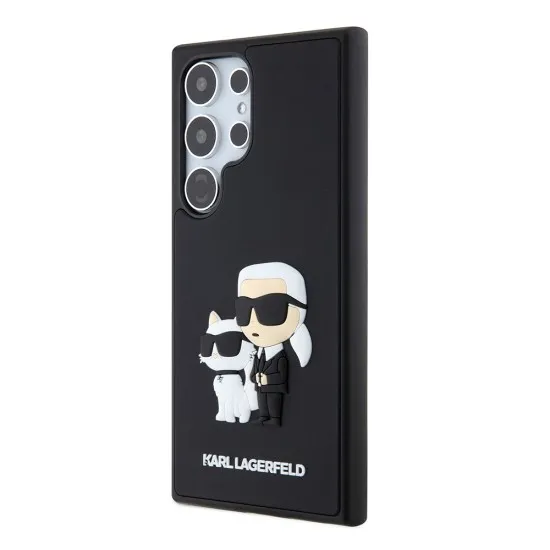 Husa pentru Samsung Galaxy S24 Ultra - Karl Lagerfeld 3D Design (KLHCS24L3DRKCNK) - Rubber Karl&Choupette Husa pentru Samsung Galaxy S24 Ultra - Karl Lagerfeld 3D Design (KLHCS24L3DRKCNK) - Rubber Karl&Choupette