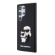 Husa pentru Samsung Galaxy S24 Ultra - Karl Lagerfeld 3D Design (KLHCS24L3DRKCNK) - Rubber Karl&Choupette