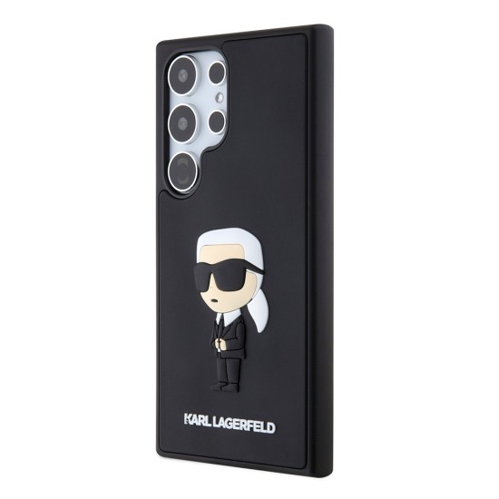 Husa pentru Samsung Galaxy S24 Ultra - Karl Lagerfeld 3D Design (KLHCS24L3DRKINK) - Rubber Ikonik