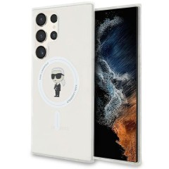 Husa pentru Samsung Galaxy S24 Ultra - Karl Lagerfeld IML Luxury MagSafe (KLHMS24LHFCKNOT) - Transparent Ikonik Husa pentru Samsung Galaxy S24 Ultra - Karl Lagerfeld IML Luxury MagSafe (KLHMS24LHFCKNOT) - Transparent Ikonik