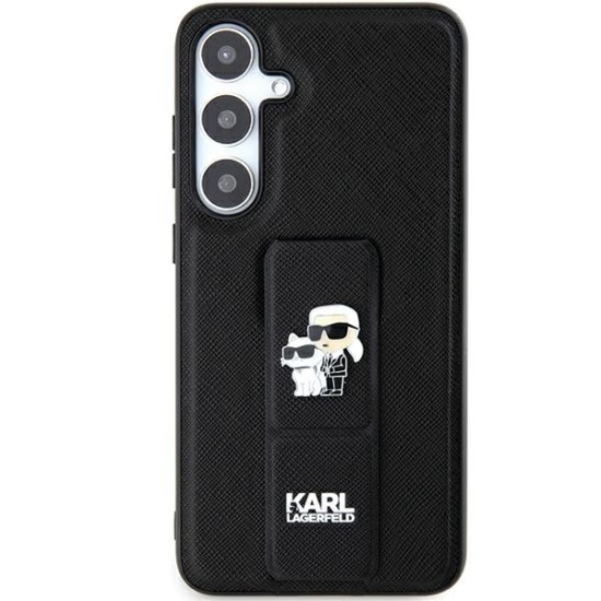 Husa pentru Samsung Galaxy S24 Ultra - Karl Lagerfeld Saffiano Gripstand (KLHCS24LGSAKCPK) - Karl&Choupette