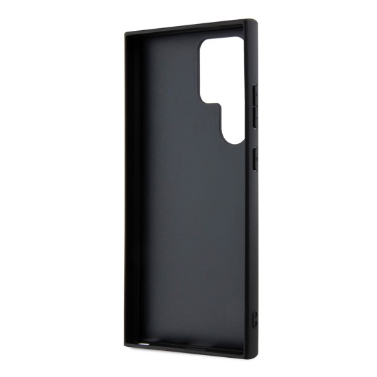 Husa pentru Samsung Galaxy S24 Ultra - Karl Lagerfeld Saffiano (KLHCS24LSAKLHPK) - Mono Metal Logo