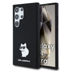 Husa pentru Samsung Galaxy S24 Ultra - Karl Lagerfeld Silicone (KLHCS24LSMHCNPK) - Choupette Metal Pin Husa pentru Samsung Galaxy S24 Ultra - Karl Lagerfeld Silicone (KLHCS24LSMHCNPK) - Choupette Metal Pin