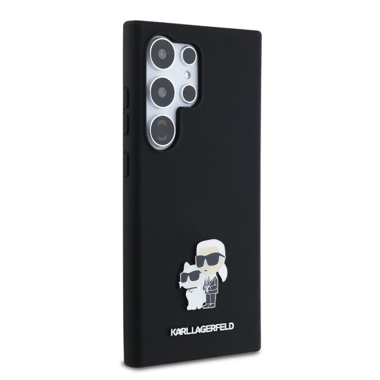 Husa pentru Samsung Galaxy S24 Ultra - Karl Lagerfeld Silicone (KLHCS24LSMHKCNPK) - Karl&Choupette