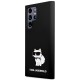 Husa pentru Samsung Galaxy S24 Ultra - Karl Lagerfeld Silicone (KLHCS24LSNCHBCK) - Choupette