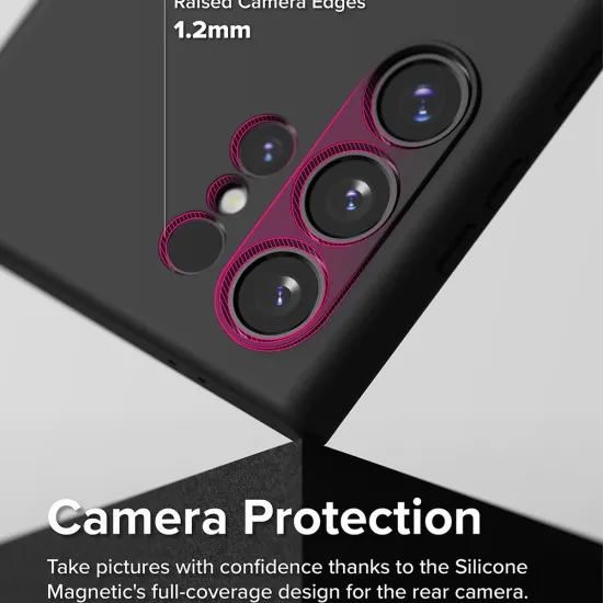 Husa pentru Samsung Galaxy S24 Ultra - Ringke Silicone Magnetic - Black Husa pentru Samsung Galaxy S24 Ultra - Ringke Silicone Magnetic - Black