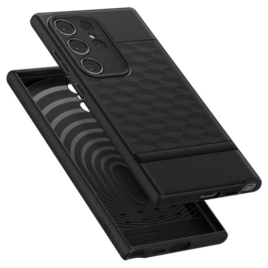 Husa pentru Samsung Galaxy S24 Ultra - Spigen Caseology Parallax - Matte Black