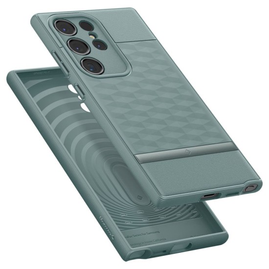 Husa pentru Samsung Galaxy S24 Ultra - Spigen Caseology Parallax - Sage Green