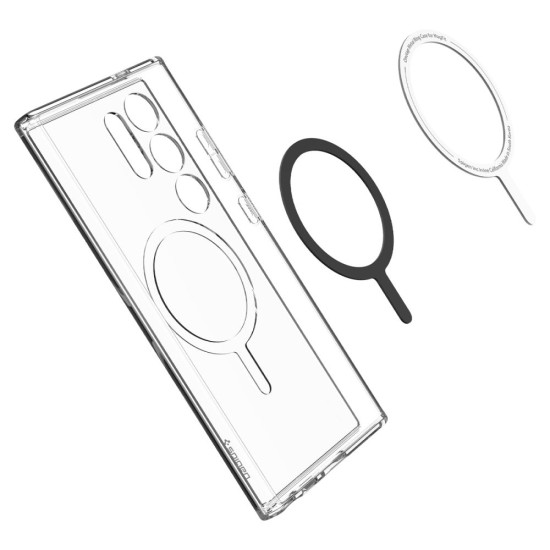 Husa pentru Samsung Galaxy S24 Ultra - Spigen Ultra Hybrid OneTap Ring MagSafe - Clear