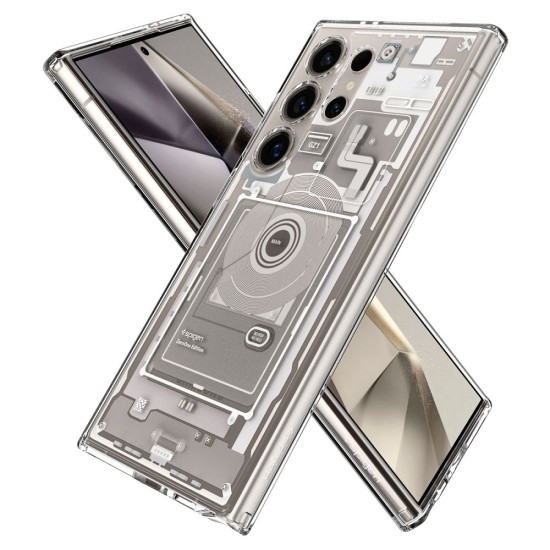 Husa pentru Samsung Galaxy S24 Ultra - Spigen Ultra Hybrid Zero One - Natural Titanium