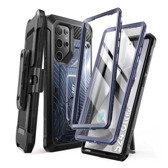 Husa pentru Samsung Galaxy S24 Ultra - Supcase Unicorn Beetle Pro - Blue Ripple