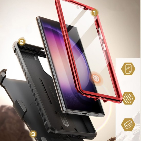 Husa pentru Samsung Galaxy S24 Ultra - Supcase Unicorn Beetle Pro - Ruddy