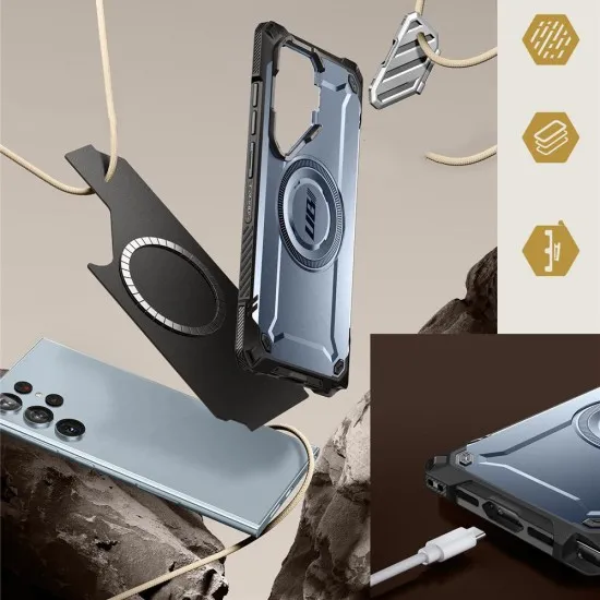Husa pentru Samsung Galaxy S24 Ultra - Supcase Unicorn Beetle XT MagSafe - Tilt Husa pentru Samsung Galaxy S24 Ultra - Supcase Unicorn Beetle XT MagSafe - Tilt