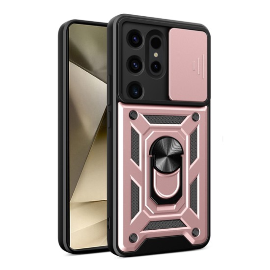 Husa pentru Samsung Galaxy S24 Ultra - Techsuit CamShield Series - Rose Gold