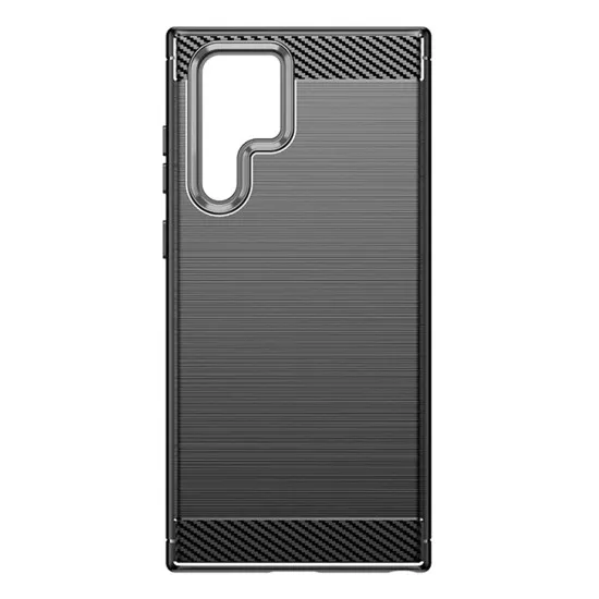 Husa pentru Samsung Galaxy S24 Ultra - Techsuit Carbon Silicone - Black Husa pentru Samsung Galaxy S24 Ultra - Techsuit Carbon Silicone - Black