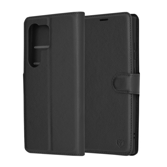 Husa pentru Samsung Galaxy S24 Ultra - Techsuit Leather Folio - Black