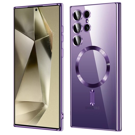 Husa pentru Samsung Galaxy S24 Ultra - Techsuit Luxury Crystal MagSafe - Light Purple