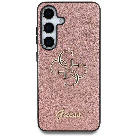 Husa pentru Samsung Galaxy S25 - Guess Glitter Script Big 4G Logo (GUHCS25SHG4SGP) - Pink Husa pentru Samsung Galaxy S25 - Guess Glitter Script Big 4G Logo (GUHCS25SHG4SGP) - Pink
