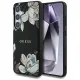 Husa pentru Samsung Galaxy S25 - Guess Grained Flowers MagSafe (GUHMS25SPGNMPLMK) - Black Husa pentru Samsung Galaxy S25 - Guess Grained Flowers MagSafe (GUHMS25SPGNMPLMK) - Black