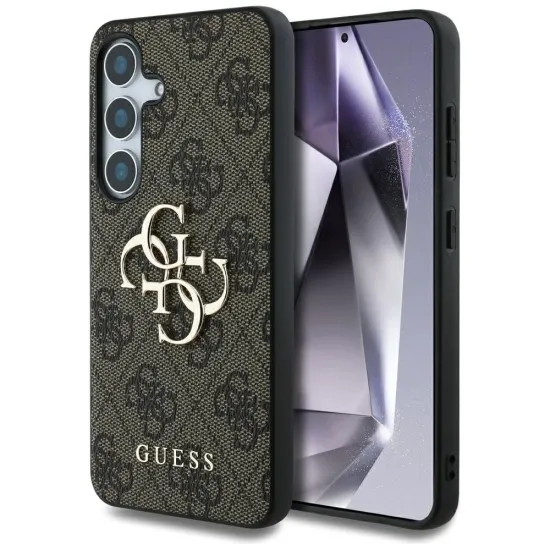 Husa pentru Samsung Galaxy S25 - Guess Hardcase 4G Big Metal Logo (GUHCS25S4GMGBR) - Brown Husa pentru Samsung Galaxy S25 - Guess Hardcase 4G Big Metal Logo (GUHCS25S4GMGBR) - Brown