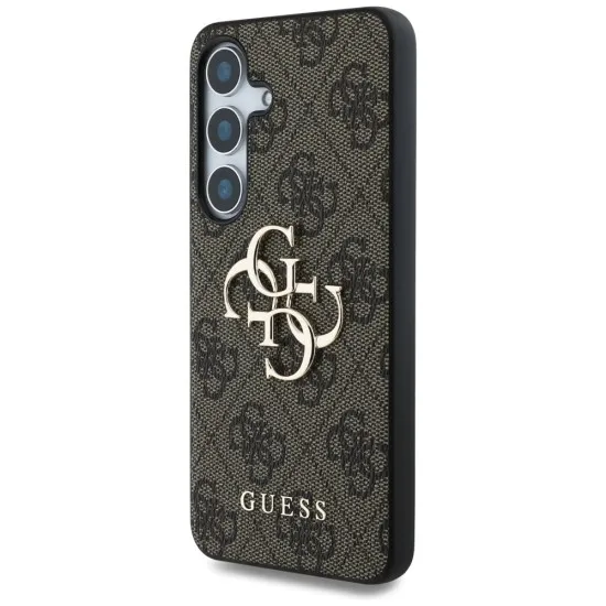 Husa pentru Samsung Galaxy S25 - Guess Hardcase 4G Big Metal Logo (GUHCS25S4GMGBR) - Brown Husa pentru Samsung Galaxy S25 - Guess Hardcase 4G Big Metal Logo (GUHCS25S4GMGBR) - Brown