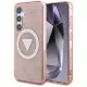 Husa pentru Samsung Galaxy S25 - Guess IML Metal Glitter 4G Circle Triangle MagSafe (GUHMS25SHG4PRTGP) - Pink Husa pentru Samsung Galaxy S25 - Guess IML Metal Glitter 4G Circle Triangle MagSafe (GUHMS25SHG4PRTGP) - Pink