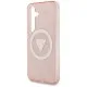 Husa pentru Samsung Galaxy S25 - Guess IML Metal Glitter 4G Circle Triangle MagSafe (GUHMS25SHG4PRTGP) - Pink Husa pentru Samsung Galaxy S25 - Guess IML Metal Glitter 4G Circle Triangle MagSafe (GUHMS25SHG4PRTGP) - Pink