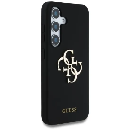 Husa pentru Samsung Galaxy S25 - Guess Silicone 4G Big Metal Logo (GUHCS25SS4SMDK) - Black Husa pentru Samsung Galaxy S25 - Guess Silicone 4G Big Metal Logo (GUHCS25SS4SMDK) - Black