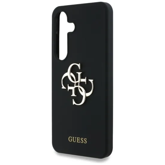 Husa pentru Samsung Galaxy S25 - Guess Silicone 4G Big Metal Logo (GUHCS25SS4SMDK) - Black Husa pentru Samsung Galaxy S25 - Guess Silicone 4G Big Metal Logo (GUHCS25SS4SMDK) - Black