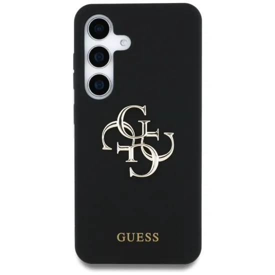 Husa pentru Samsung Galaxy S25 - Guess Silicone 4G Big Metal Logo (GUHCS25SS4SMDK) - Black Husa pentru Samsung Galaxy S25 - Guess Silicone 4G Big Metal Logo (GUHCS25SS4SMDK) - Black