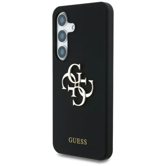 Husa pentru Samsung Galaxy S25 - Guess Silicone 4G Big Metal Logo (GUHCS25SS4SMDK) - Black Husa pentru Samsung Galaxy S25 - Guess Silicone 4G Big Metal Logo (GUHCS25SS4SMDK) - Black