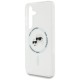 Husa pentru Samsung Galaxy S25 Plus - Karl Lagerfeld IML MagSafe (KLHMS25MHLSKCH) - Metal Karl&Choupette Head
