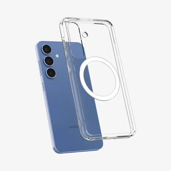 Husa pentru Samsung Galaxy S25 Plus - Spigen Ultra Hybrid MagSafe - Clear / White Husa pentru Samsung Galaxy S25 Plus - Spigen Ultra Hybrid MagSafe - Clear / White