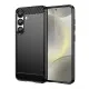 Husa pentru Samsung Galaxy S25 Plus - Techsuit Carbon Silicone - Black Husa pentru Samsung Galaxy S25 Plus - Techsuit Carbon Silicone - Black