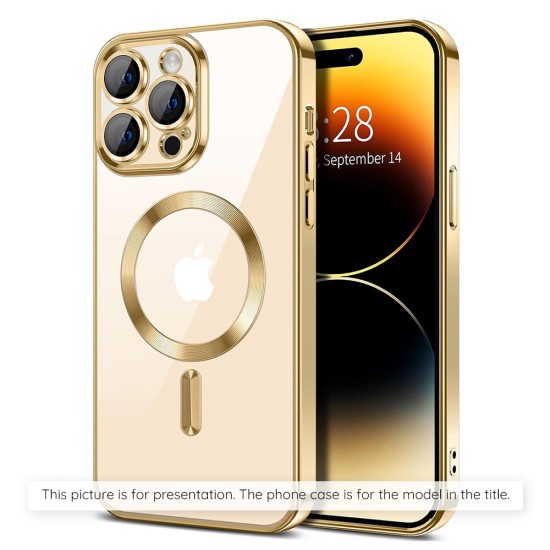 Husa pentru Samsung Galaxy S25 Plus - Techsuit Luxury Crystal MagSafe - Gold