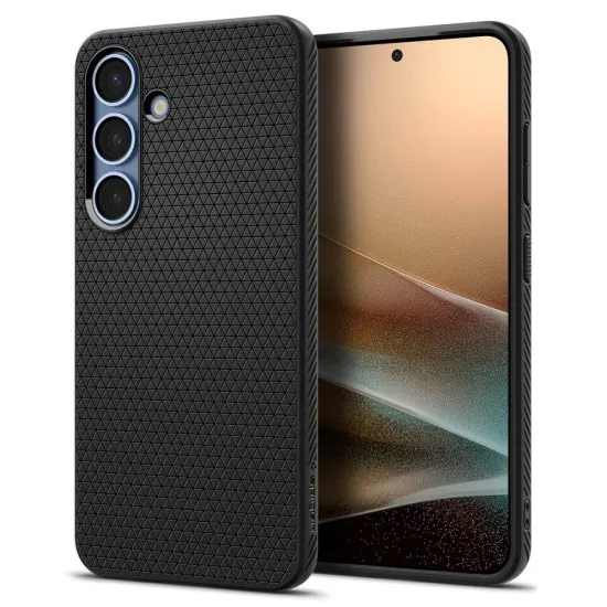 Husa pentru Samsung Galaxy S25 - Spigen Liquid Air - Matte Black Husa pentru Samsung Galaxy S25 - Spigen Liquid Air - Matte Black