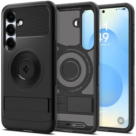 Husa pentru Samsung Galaxy S25 - Spigen Slim Armor MagSafe - Black Husa pentru Samsung Galaxy S25 - Spigen Slim Armor MagSafe - Black