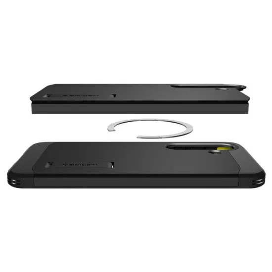 Husa pentru Samsung Galaxy S25 - Spigen Tough Armor MagSafe - Black Husa pentru Samsung Galaxy S25 - Spigen Tough Armor MagSafe - Black