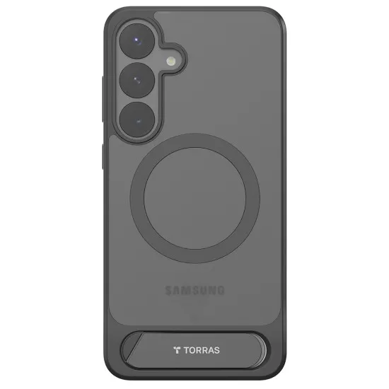 Husa pentru Samsung Galaxy S25 - Torras Pstand - Black Husa pentru Samsung Galaxy S25 - Torras Pstand - Black