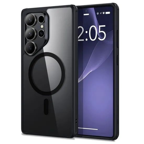 Husa pentru Samsung Galaxy S25 Ultra - ESR Classic Hybrid HaloLock - Clear Black Husa pentru Samsung Galaxy S25 Ultra - ESR Classic Hybrid HaloLock - Clear Black